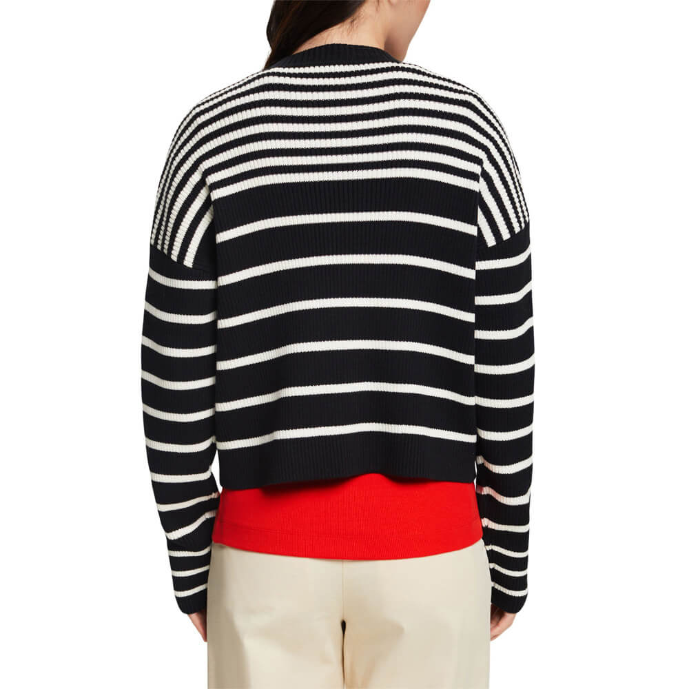 Striped on sale arm sweater